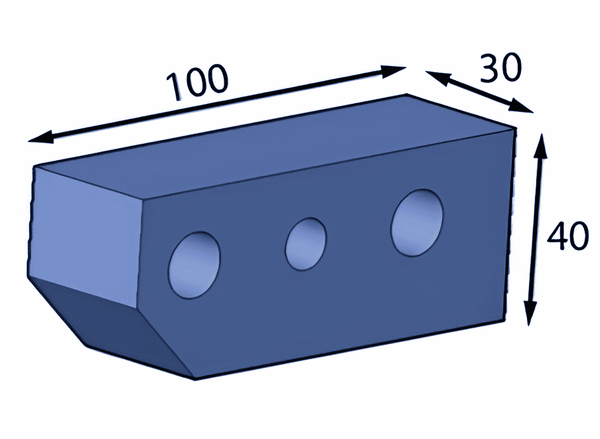 100x30x40 mm Distanzstück für Eschlböck ®