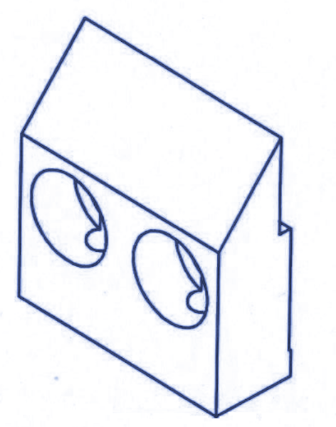 114x106x39 mm Messerhalter für Jenz (39,5 mm)