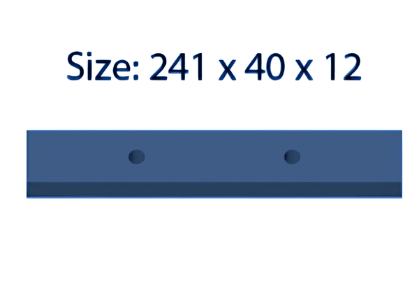 241x40x12 mm Freiraumplatte mit 2 Löchern für Eschlböck ®