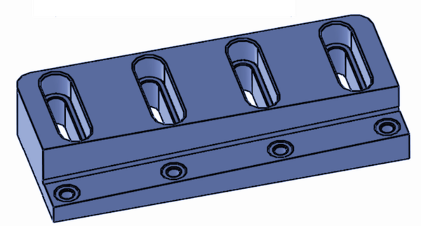 399,5x170x68 mm Schlitten links für Eldan HG