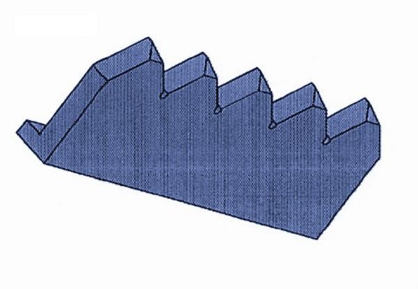 409x137x43/23 mm Gegenmesser-M-Halter für Vecoplan 60x60