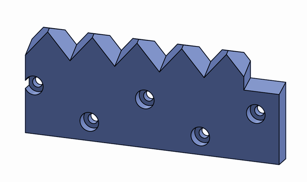 435x180x30 mm Gegenmesser für Vecoplan ® Rechts