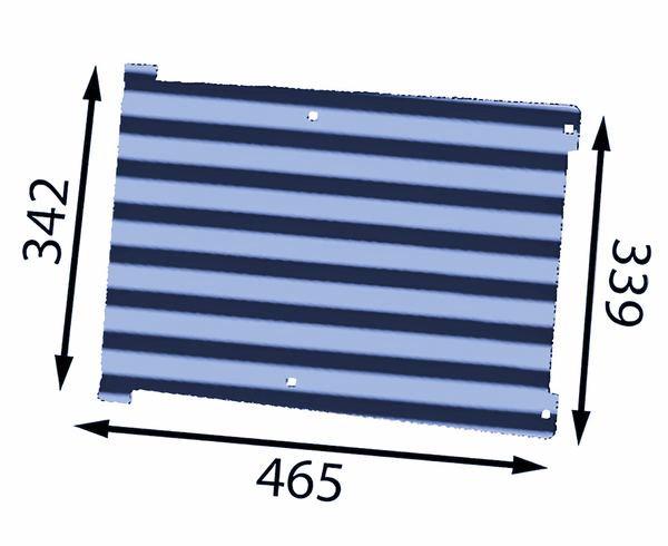 465x340x6 mm Blasrohrende-Wechselplatte für Eschlböck ®