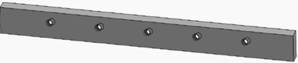 480x46x10 mm Gegenmesser für Vecoplan VTH 45/18H