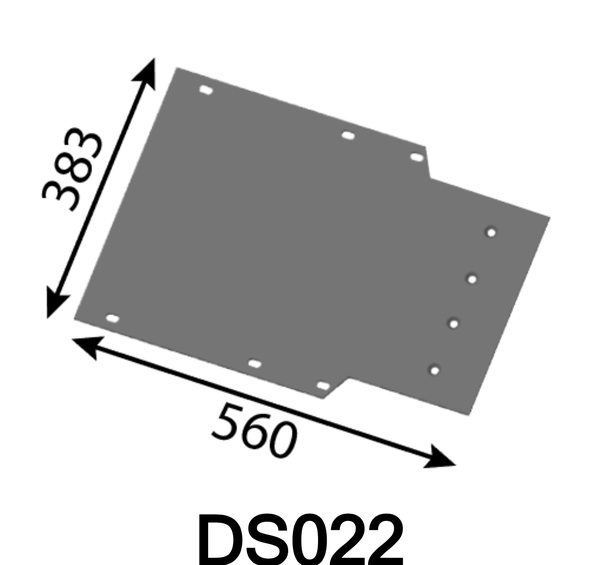 560x383x6 mm Verschleißblech für Albach Silvator
