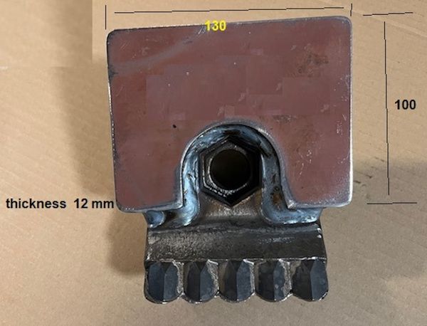 Schlegelhammer für Doppstadt ® AK430+5 Hartmetalleinsätze+Verschleißplatte