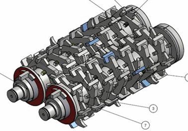 Doppelwellen-Schneidwerkssatz für Lindner Urraco ® D75